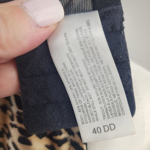 Addition Elle Full Support Wireless Bra Leopard Print 40DD - Picture 6 of 7